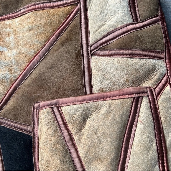 Vintage Handmade Genuine Sherpa Patchwork Vest - Picture 8 of 16